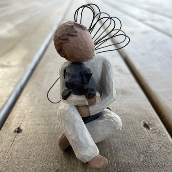 Willow Tree Angel of Comfort Boy with Dog Figurine Lordi 2001 - Picture 6 of 8